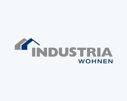 Das Logo der INDUSTRIA Wohnen GmbH.