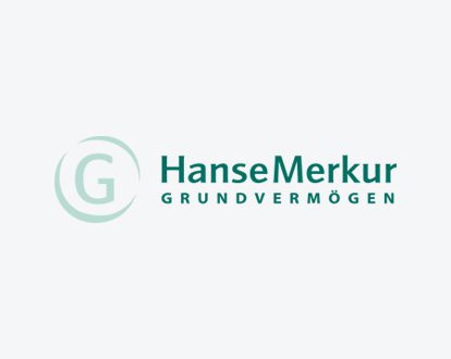 Das Logo der HanseMerkur Grundvermögen AG.